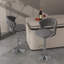 Christal Height Adjustable Swivel Bar Stool-1824469460-1824469457