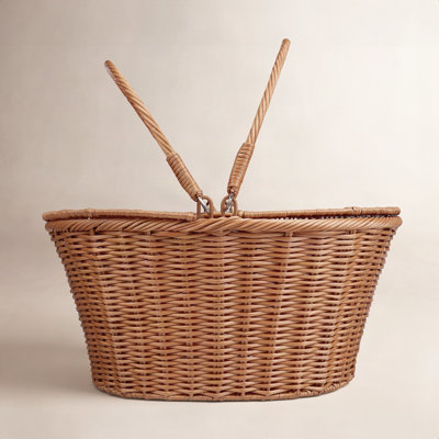 Bay Isle Home™ Poly-Wicker Picnic Basket