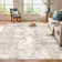 Elroy Modern Abstract Machine Washable Area Rug with Non-Slip Rubber Backing