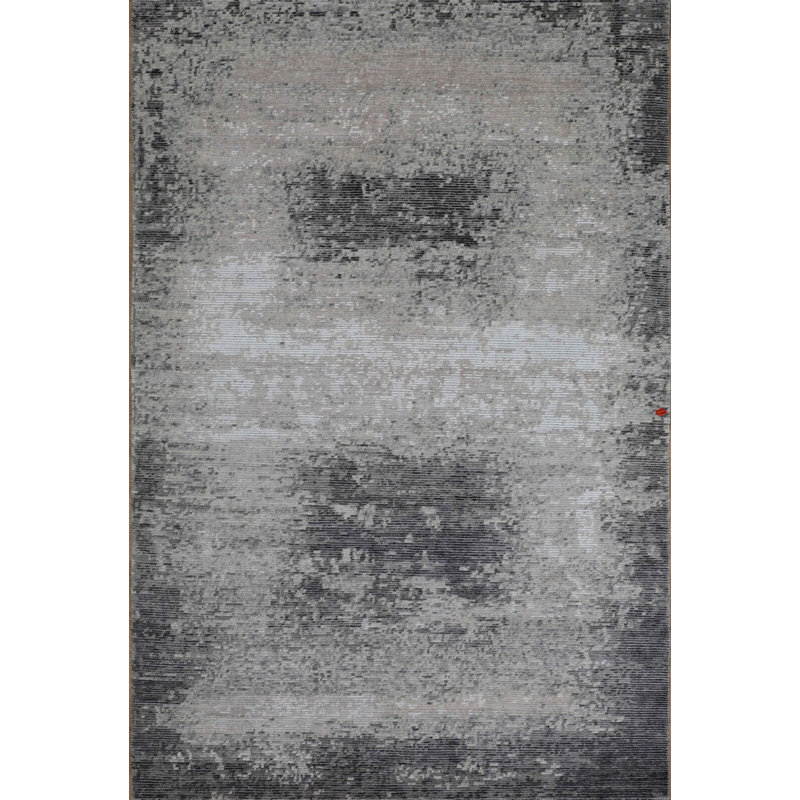 Contemporary One-of-a-Kind Rectangle 6'1" X 8'10" Hand Knotted Area Rug