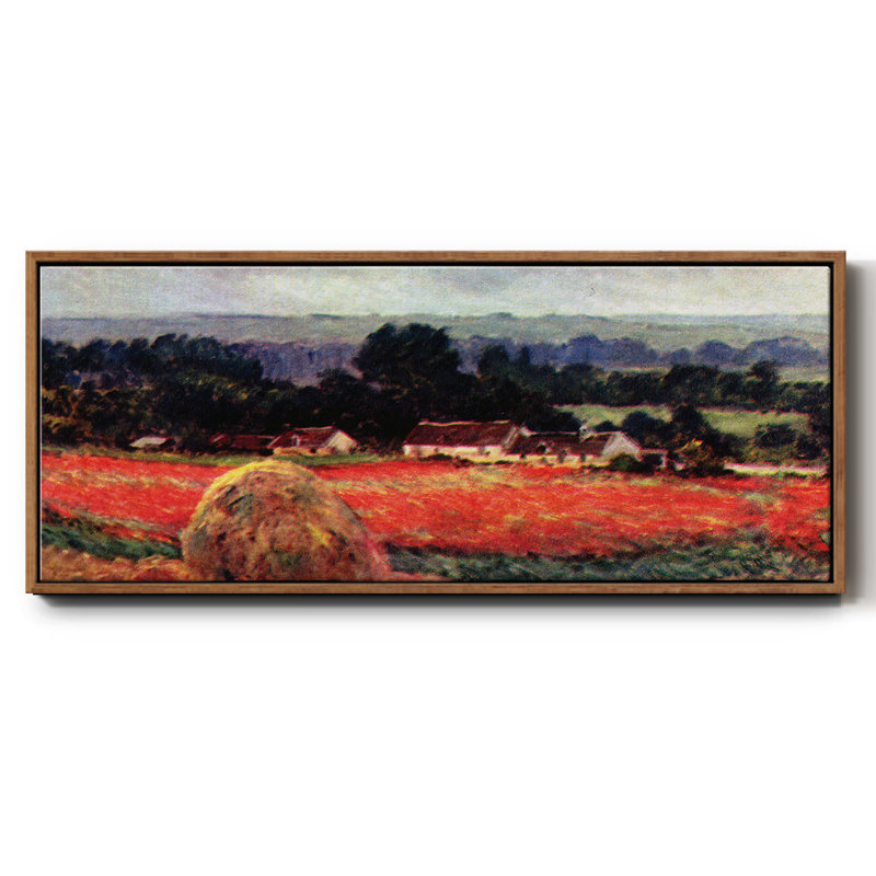 Le coquelicot de Blumefeld par Monet - Toile encadrée