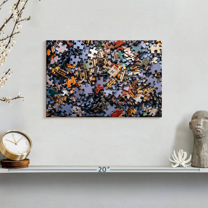 Senne Jigsaw Puzzle Pieces, 8" H x 12" W