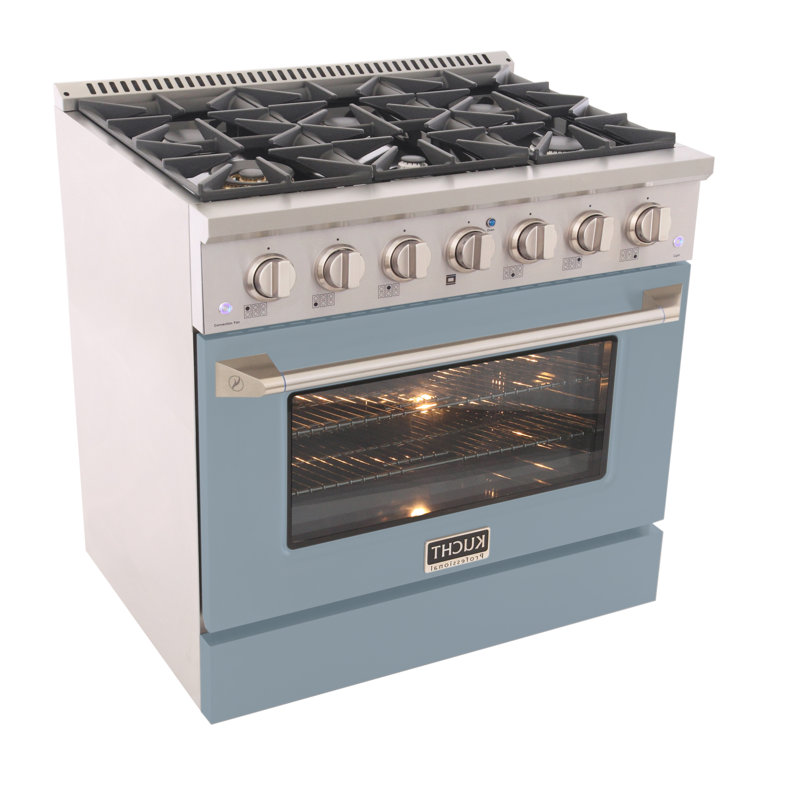 36" 5.2 Cu. Ft. Freestanding Gas, Liquid Propane, Light Blue