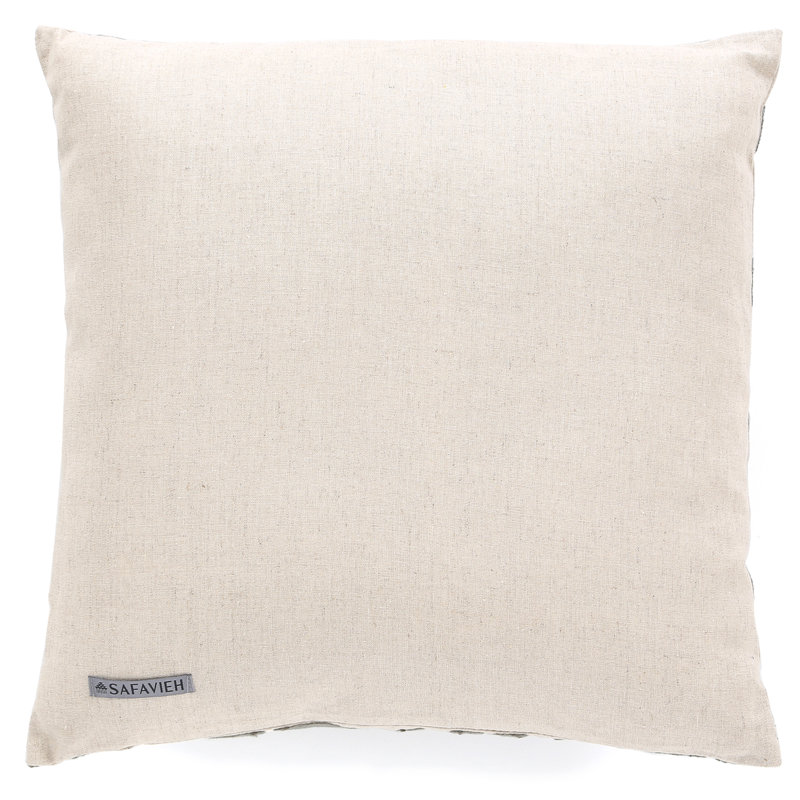 Dawson Cotton Throw Pillow Cover & Insert, Silver/Blue