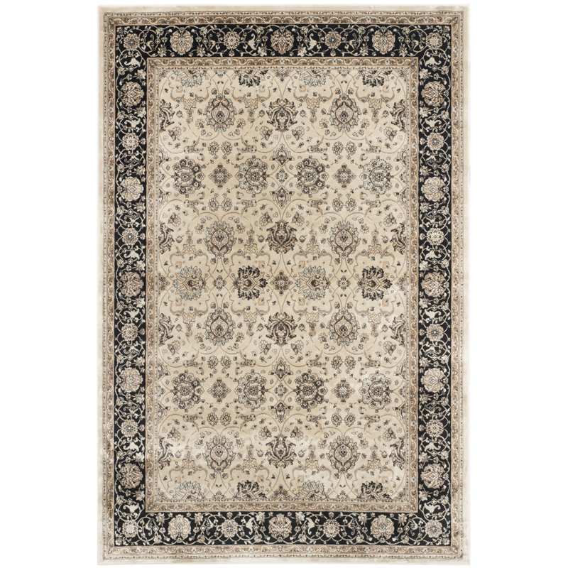 Tapis oriental en viscose Petronella, Rectangle 6 pi 7 po x 9 pi 6 po