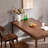 Simple Log Walnut Solid Wood Rectangular Table-1523703479