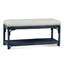 Summer Retreat Wicker Shelf Storage Bench-71425198-71425243
