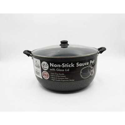 25 Qt Non-Stick Aluminum Stock Pot.