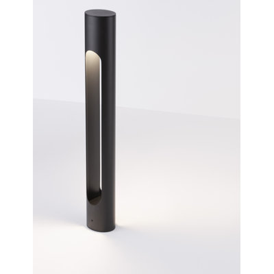 Black Integrated LED Metal Bollard Light