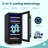 Euhomy 15 Inch Wine Fridge, Dual Zone Wine Chiller With Digital Temperature Control, Wine Cooler Upgraded Compressor Fits Low Noise, Wine Storage With Double-Layer Glass Door, 30 Bottles