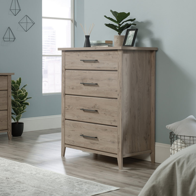 Commode 4 tiroirs l 33,66 po Bradbury, Chêne laurier