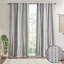Panneau de rideau en coton avec rayure et doublure en chenille 50 po x 95 po-1308905051-1308905053