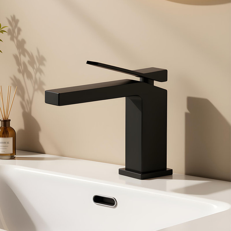 Single Hole Single-Handle Bathroom Faucet, Matte Black
