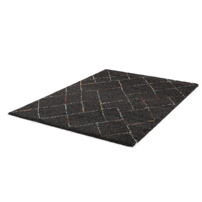 Tilly-Mae Geometric Shag Area Rug