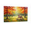 Plantes et fleurs, arbres d'automne, cheval à bascule, peinture de paysage-1380978043-1380978022-1380978021