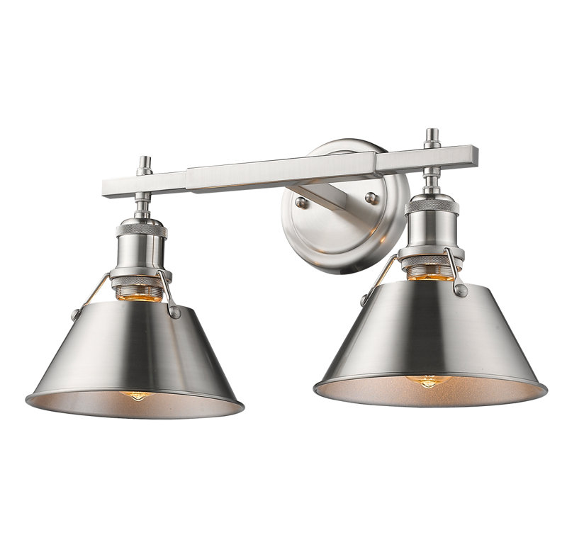 Felda 3-light fixture, Pewter, Brushed Champagne Bronze