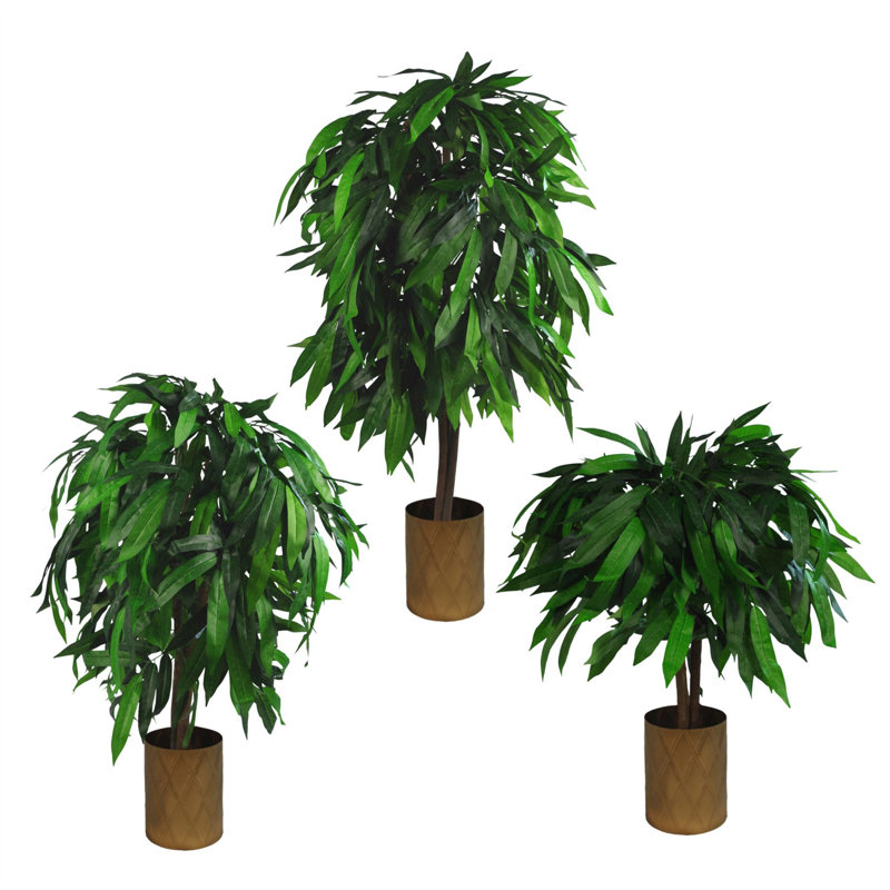 80cm Faux Plant in Metal Planter