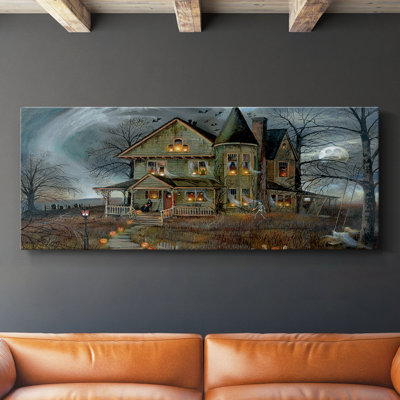 Haunted House - Toile tendue avec châssis - Prêt à accrocher