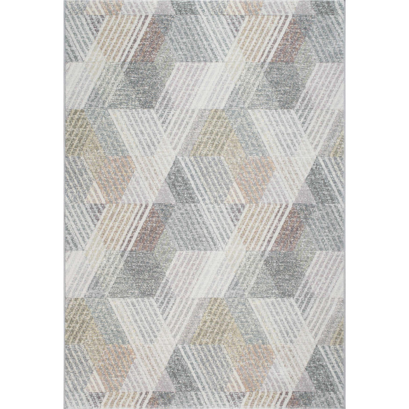 Sienna Geometric Area Rug, Rectangle 80 x 150cm