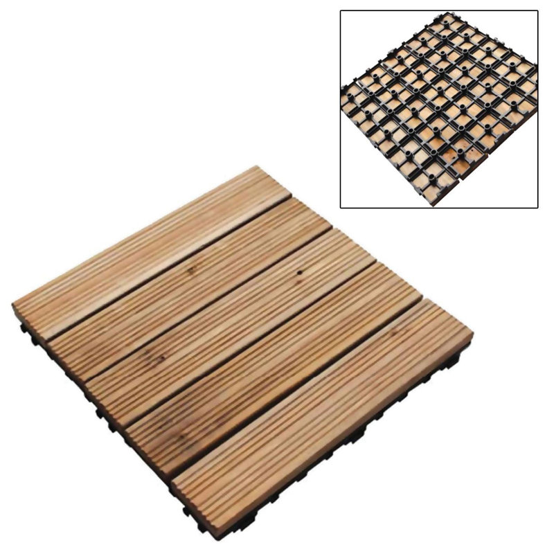 Halterman 30cm W x 30cm L x 8cm Laminate Flooring