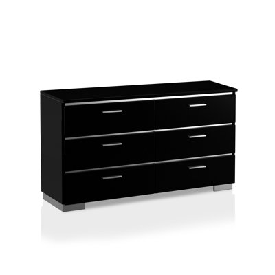 Arosh 6 Drawer Double Dresser by Wade Logan