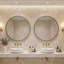 Miroir mural rond en aluminium, miroir circulaire moderne pour meuble-lavabo, entrée, salon-126561343-126356014