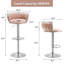 Tabouret de bar pivotant avec dossier Ginko-882844512-879315297