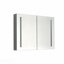 40 po L 30 po H H grande armoire à pharmacie rectangulaire en aluminium à fixation en surface avec miroir