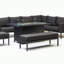 DS Living Outdoor Aluminium Garden Furniture Set with Fire Pit