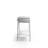 Contemporary Style 1Pc Sofa Table High Gloss Finish Chrome Frame Console Table Gorgeous Living Room Furniture