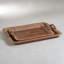 Plateau de service en cuir et raphia Cadwyn-1962398467