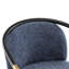 Ensemble de 2 tabourets de bar bleu marine rembourrés de 66 cm de haut avec piètement noir - Design moderne, confort et fonctionnalité. Garniture dorée et structure en fer. Style contemporain. Montage rapide.