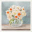Fleurs et vases aigue-marine II - impression sur toile tendue-731690724-731690725-762672554