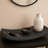 Decorative Curved Tray for Coffee Table Decor - Casual Home Decor Accent Tray for Ottoman, Jewelry, Trinket, or Kitchen Counter - 19", Black