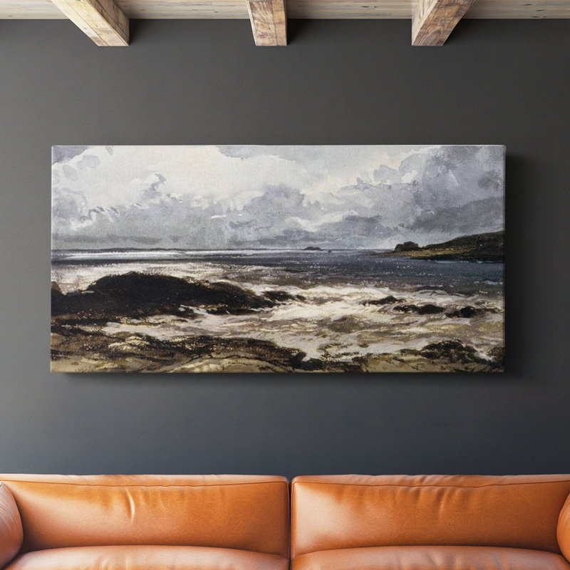 Série nautique-CD XXXIV - Toile tendue avec châssis - Prêt à accrocher, H 24 po x l 48 po