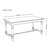 French Retro Rectangular Solid Wood Dining Table