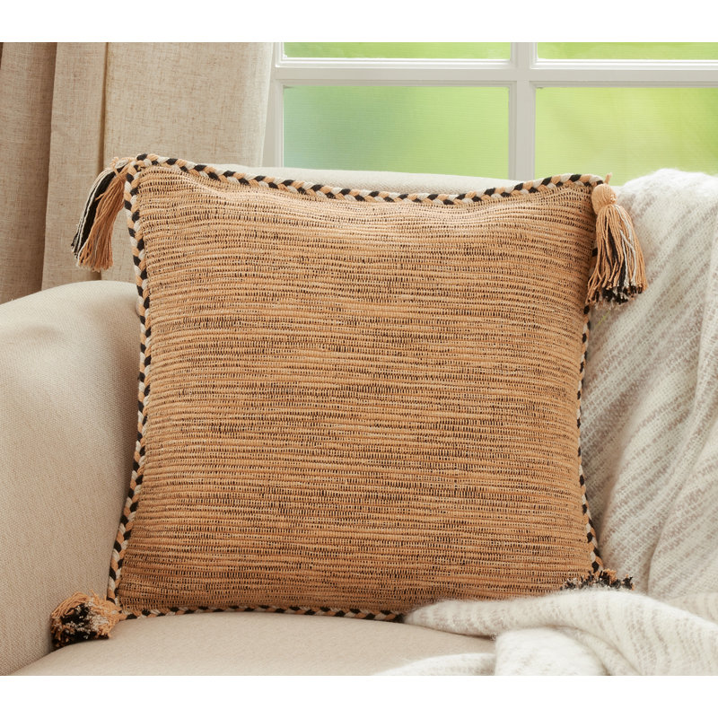 Housse de coussin en coton Nautica, Argile