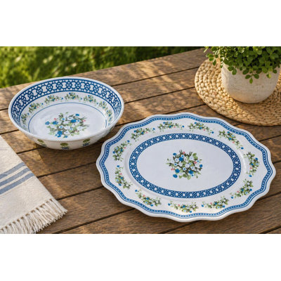 Trellis and Topiary Melamine Serving Set