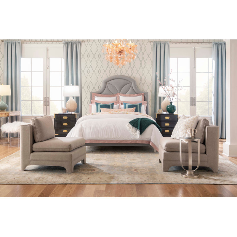 Parterre Geometric Wallpaper Roll, Stone