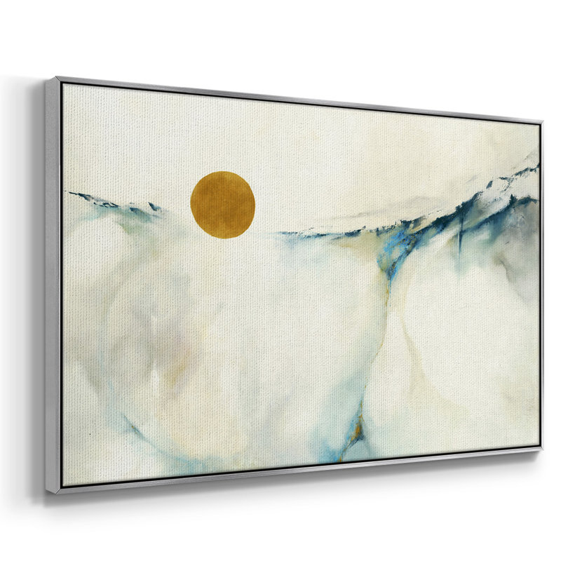 " Continuum ", Silver Floater Framed Canvas, 27" H x 41" W x 2" D