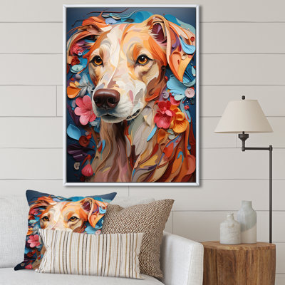 " Playfull Dog Whippet Popart II "