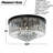 Ceiling Light Fixture - 23.6 Inch Round Cake Crystal Ceiling Light - High Quality K9 Crystal/e12 Base/no Light Source/wall Control