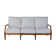Haley Teak Patio Sofa with Cushions