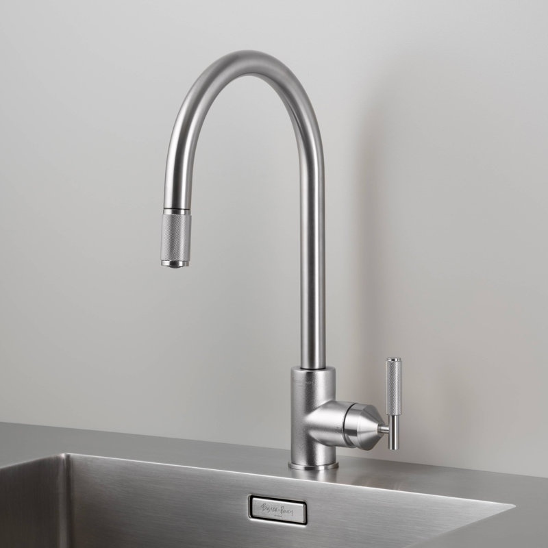 Kitchen Faucet / Pull-Out Mixer / Cross, Steel