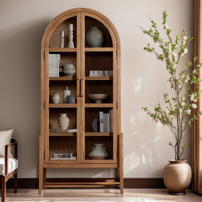 American style arched bookcase