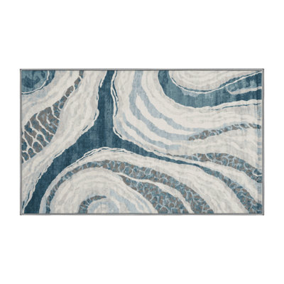 Tapis gris lavable à la machine
