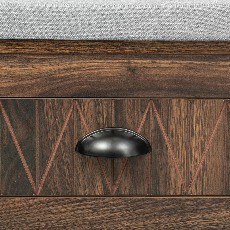 Versatile Hall Tree with Multiple Storage Options for Entryways, Brown