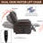 Power Lift Recliner Chair with Heat Massage, Dual Motor, Infinite Position, 350 LBS Capacity, USB Ports, and Faux Leather Upholstery-1850599726