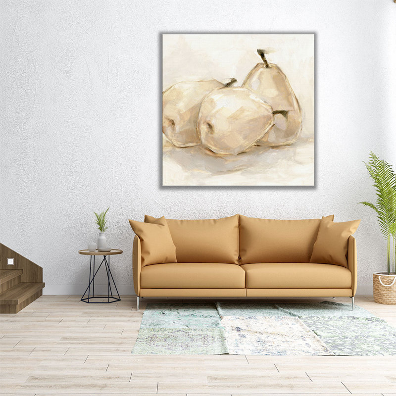 White Pear Study II - Canvas Print Wall Art, 20" H x 20" W