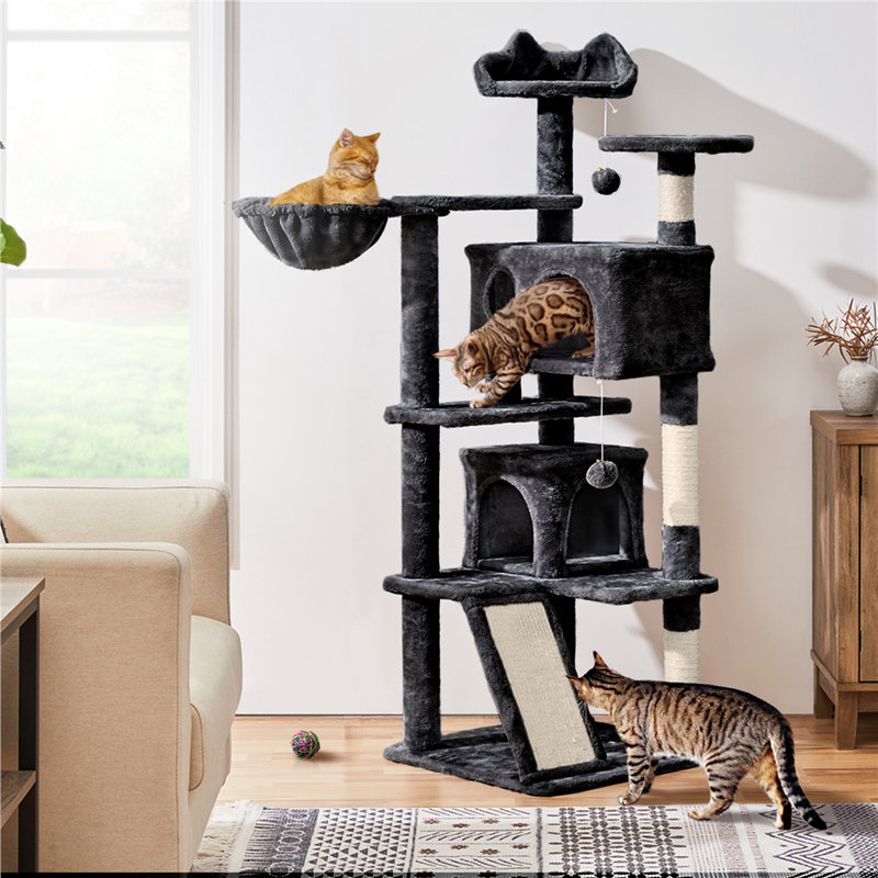 146cm H Cat Tree, Black